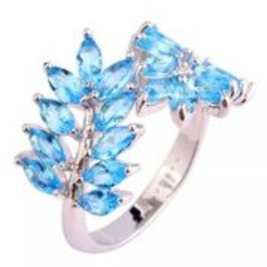Blue Topaz Wrap Ring
